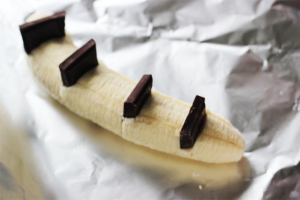 Banany z czekoladą