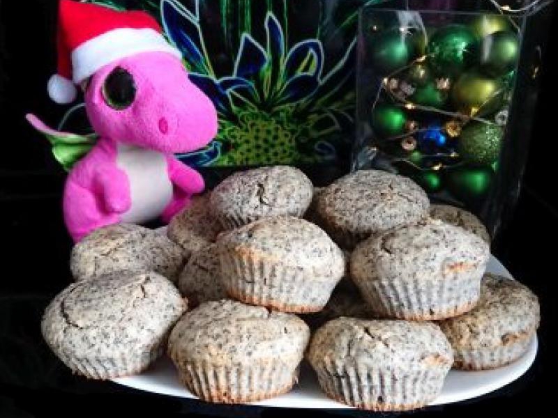 Muffinki makowe z marcepanem