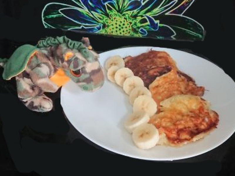 Placuszki bananowe z serka wiejskiego