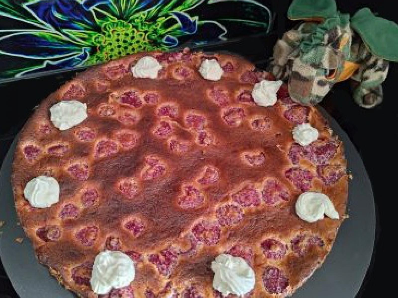 Tarta z malinami
