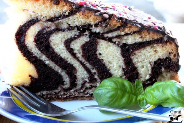 Ciasto zebra - najprostsze ciasto na świecie!