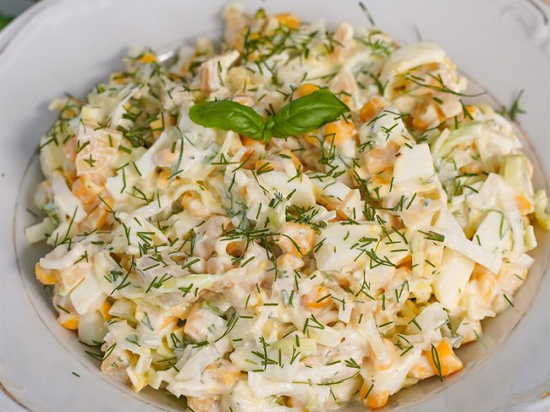 Sałatka z pora i jajek