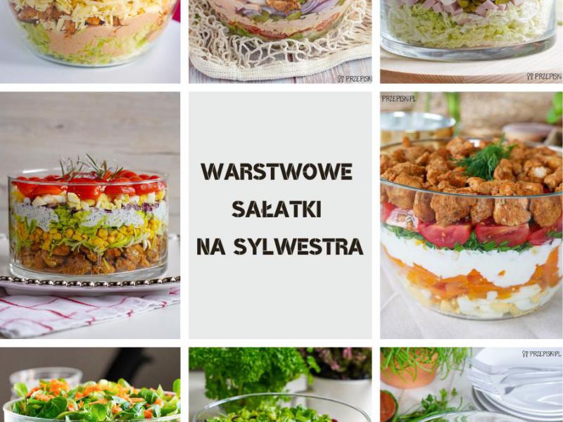 Warstwowe Sałatki na Sylwestra