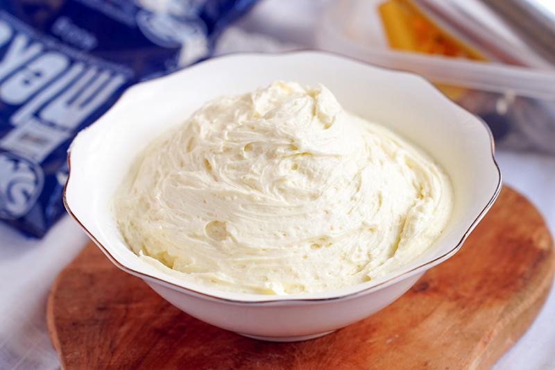 Maślany krem z mlekiem w proszku