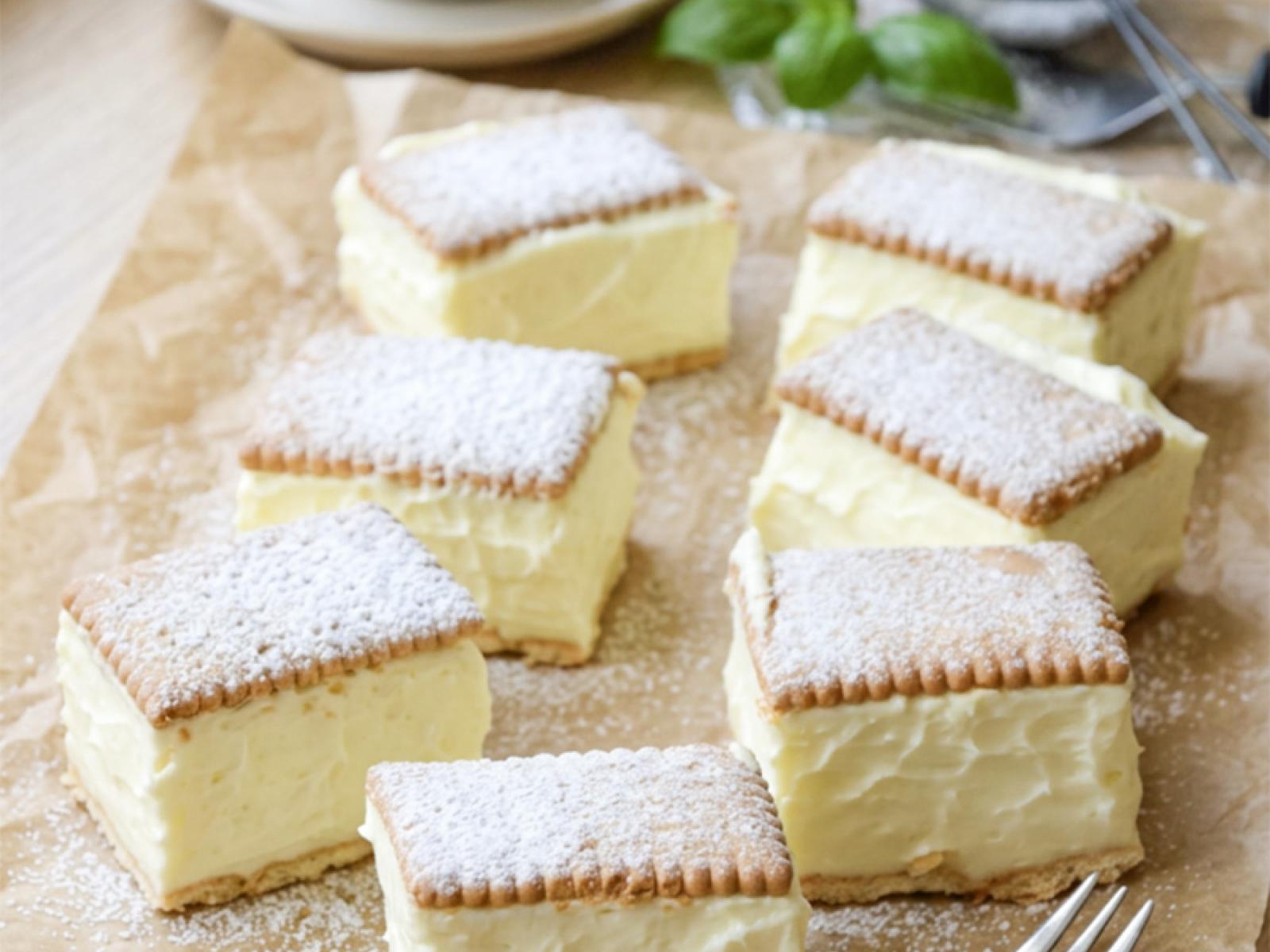 Napoleonka na herbatnikach w 15 minut