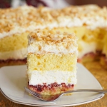 Śmietanowiec z dżemem...