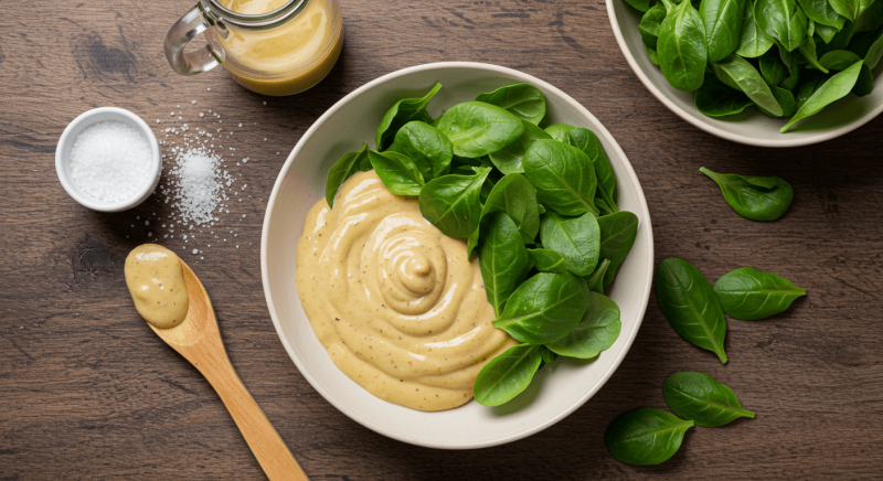 Sos miodowo-musztardowy do sałatki – odkryj sekret jego idealnej, kremowej konsystencji