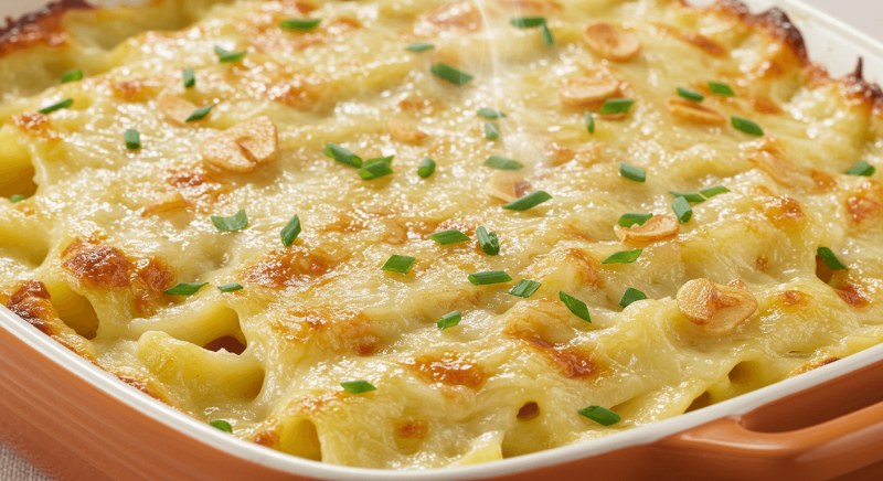 Sos czosnkowy do zapiekanki, który nie spływa i idealnie się rumieni – oto sekret