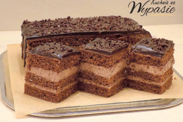 Ciasto barbórkowe z polewą czekoladową