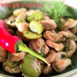 Bób z chili i czosnkiem...
