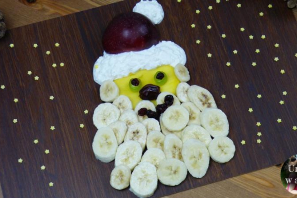 Owocowy Święty Mikołaj - kreatywny smakołyk