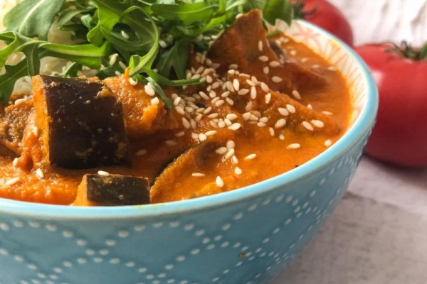 Curry z bakłażana – vege danie