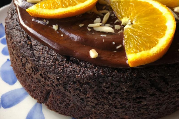 Migdałowe ciasto czekoladowe – bezglutenowe
