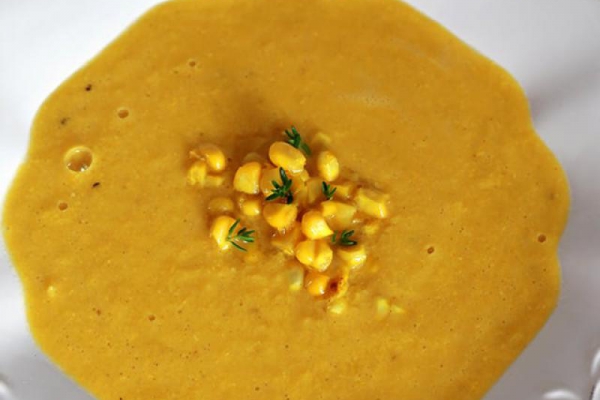 Pyszna zupa – krem ze świeżej kukurydzy