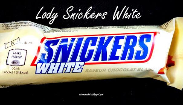 Lody Snickers White (Snickers White Ice Cream)