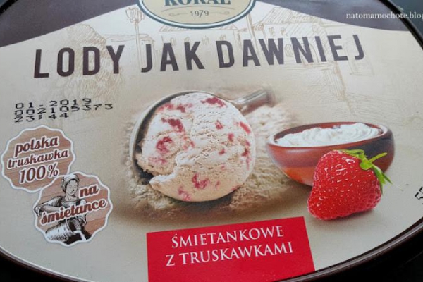 Testujemy Lody jak Dawniej Śmietankowe z Truskawkami