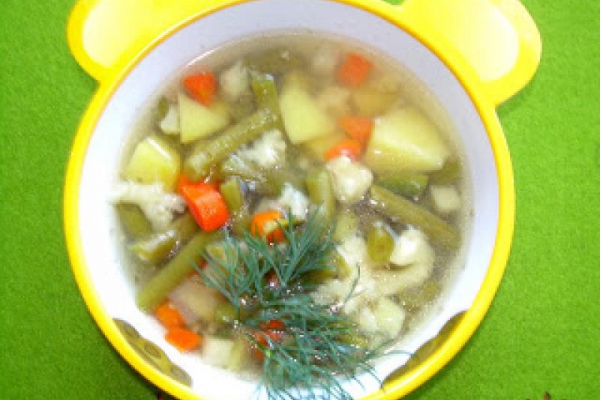 Zupa kalafiorowo- fasolkowa
