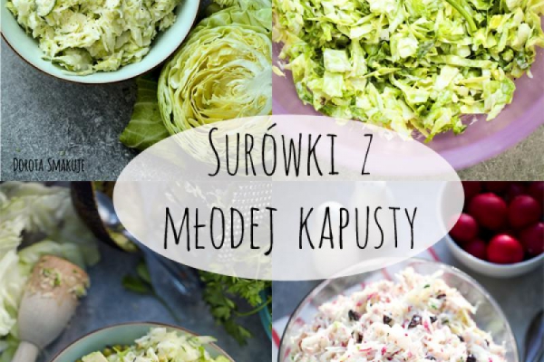 Surówki z młodej kapusty