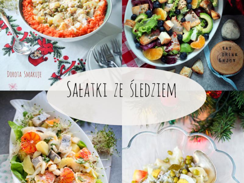 Sałatki ze śledziem