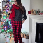 Spodnie w kratkę i...