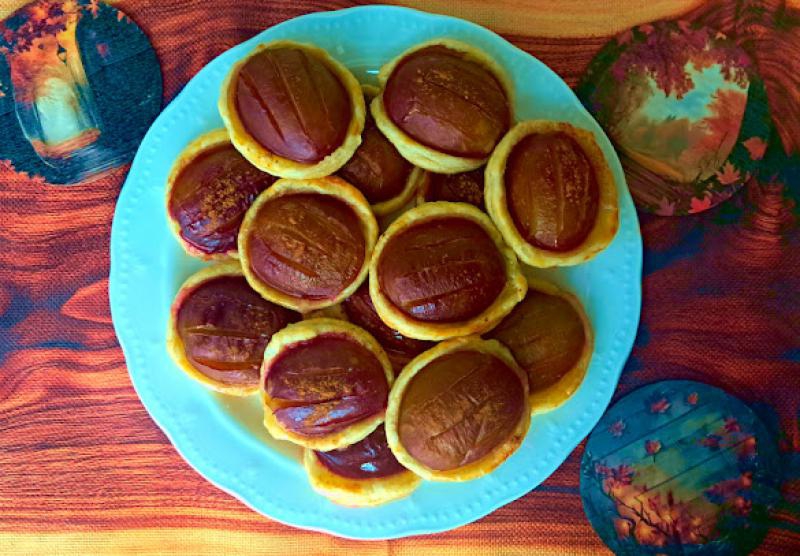 Ciastka francuskie ze śliwką