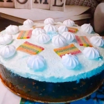Niebieskie ciasto z...