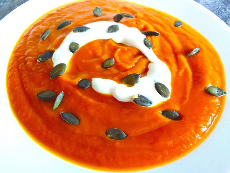 Zupa-krem z dyni i batatów