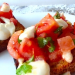 Bruschetta z mozzarellą