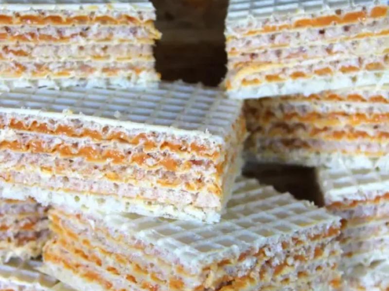 Wafle z kajmakiem
