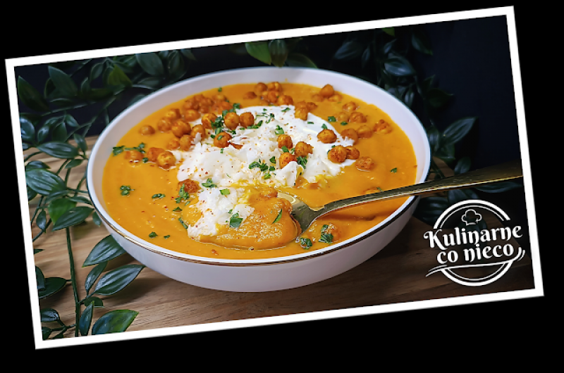 Zupa Krem Marchewkowa z Ciecierzycą i Halloumi (Cook4me Tefal - Multicooker)