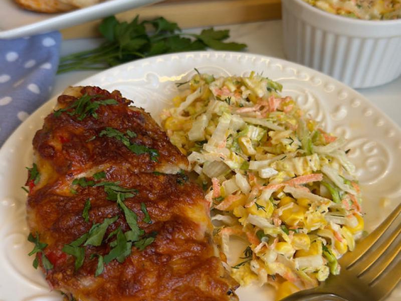 Zapiekany filet z kurczaka