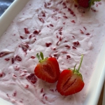 Domowe lody truskawkowe...