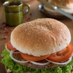 Domowy burger wołowy z...