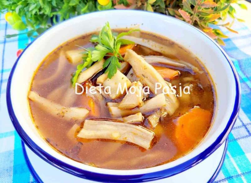 Pyszne flaczki z boczniaków