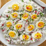 Jajka z sosem czosnkowym