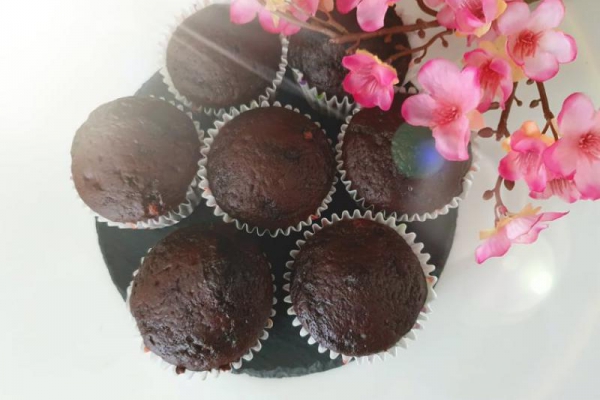 Muffiny buraczano-czekoladowe
