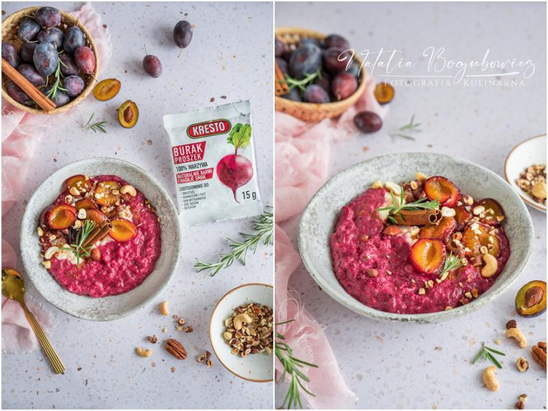 Pudding ryżowy z karmelizowaną śliwką