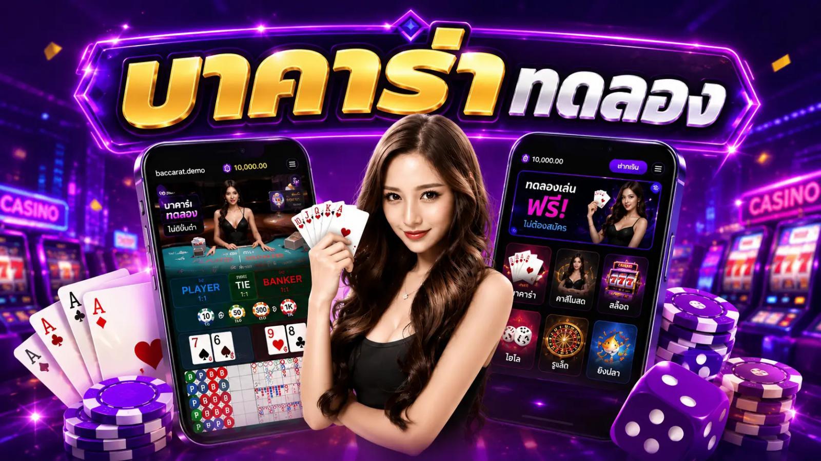 บาคาร่าทดลอง เว็บอันดับ 1 ฟรีแบบไม่จำกัด ที่ไม่ต้องสมัครก่อน