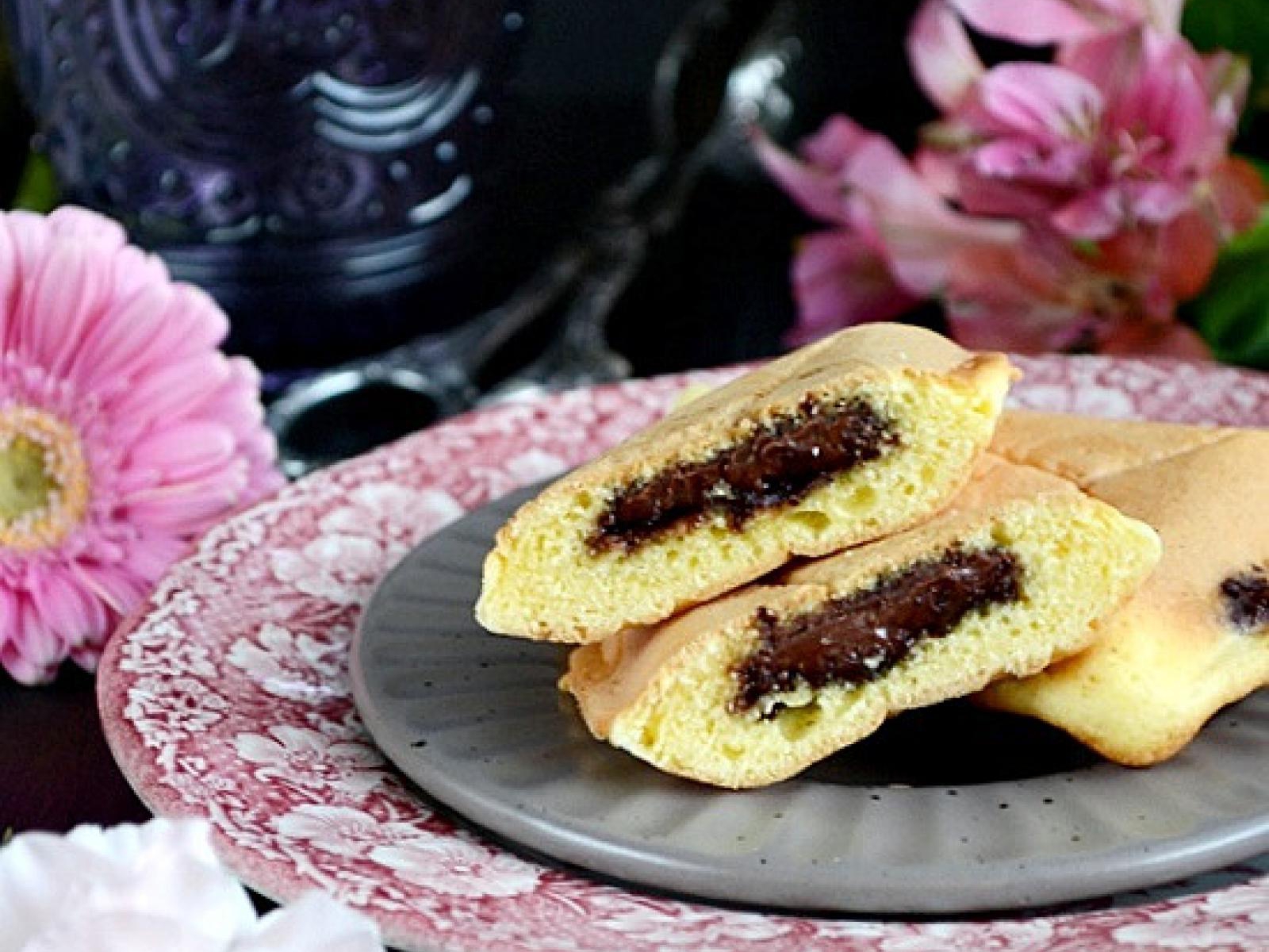 Fit bułeczki z czekoladą z tostera