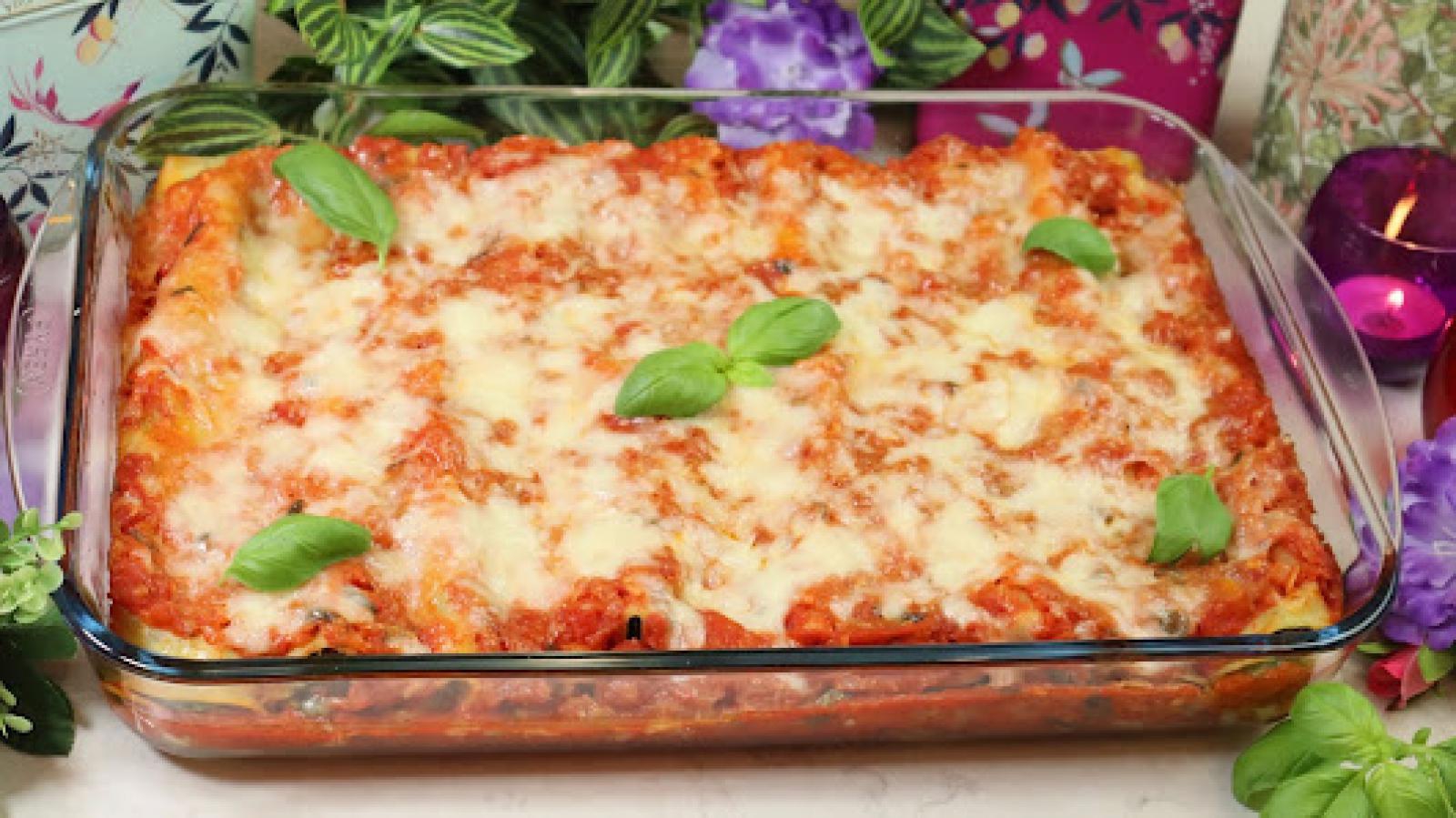 Cannelloni ze szpinakiem i serem