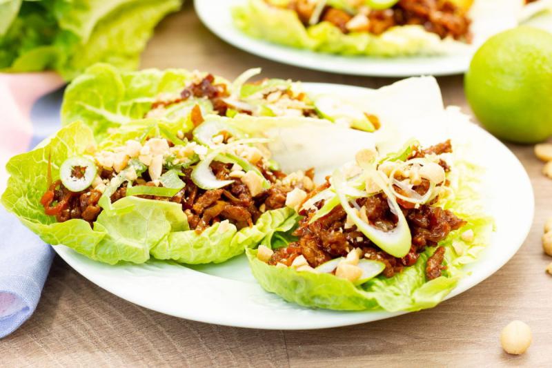 Wieprzowina na sałacie