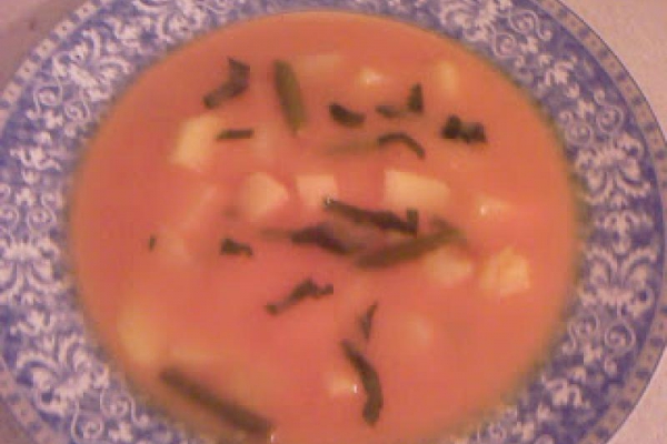 Zupa z fasolki szparagowej po gospodarsku