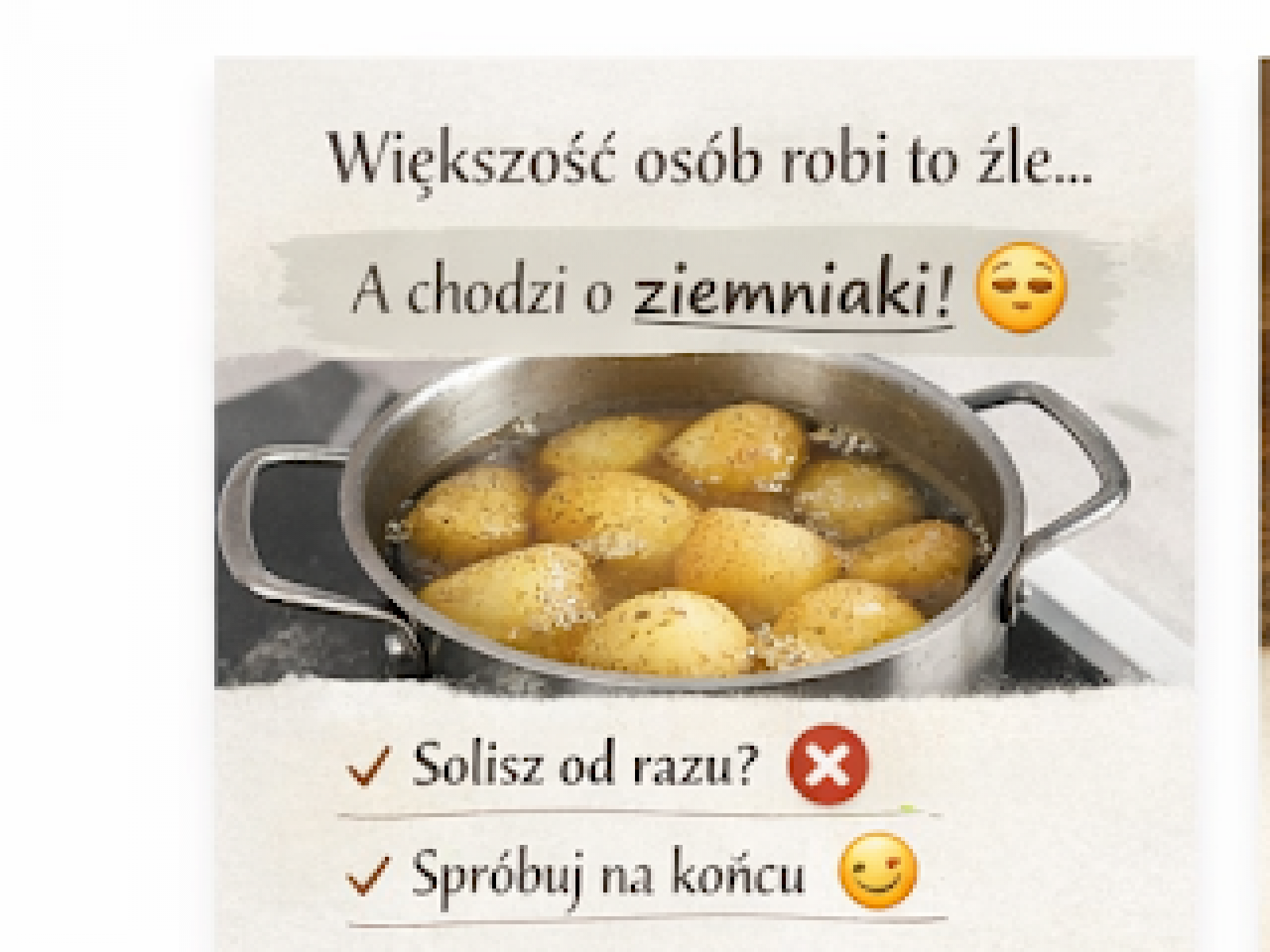 Większość osób robi to źle… a chodzi o ziemniaki 😳