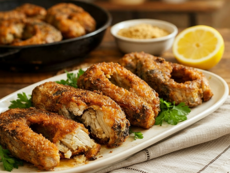 Smażone dzwonki karpia