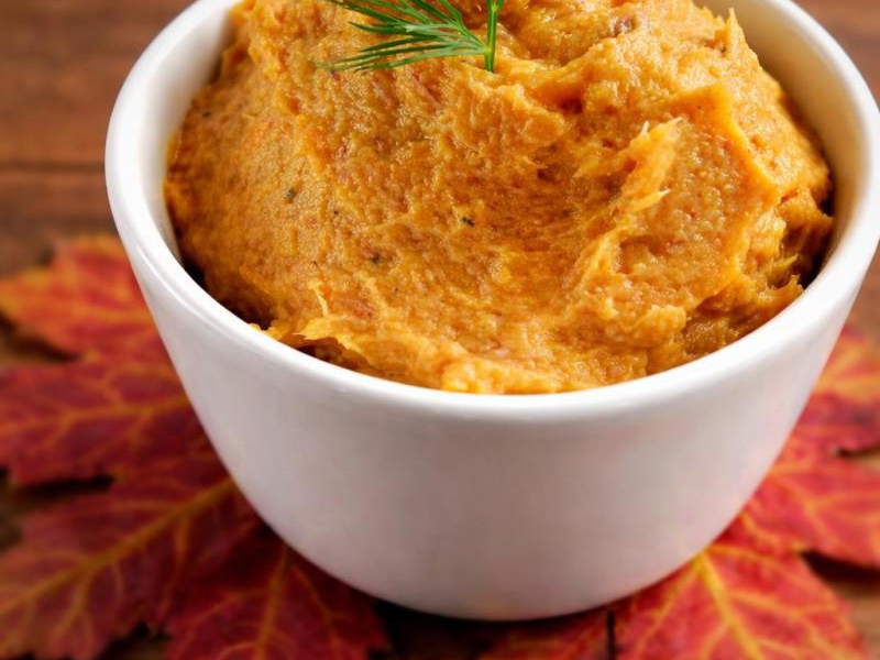 Pasta z makreli z pieczoną dynią