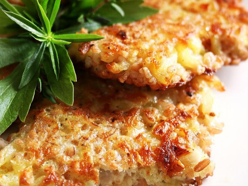 Placki ziemniaczane z kaszą orkiszową