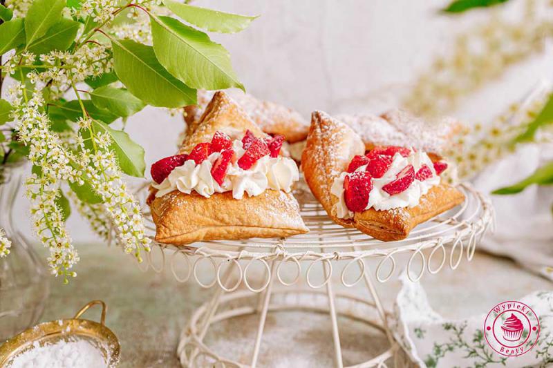 Ciastka z mascarpone i truskawkami