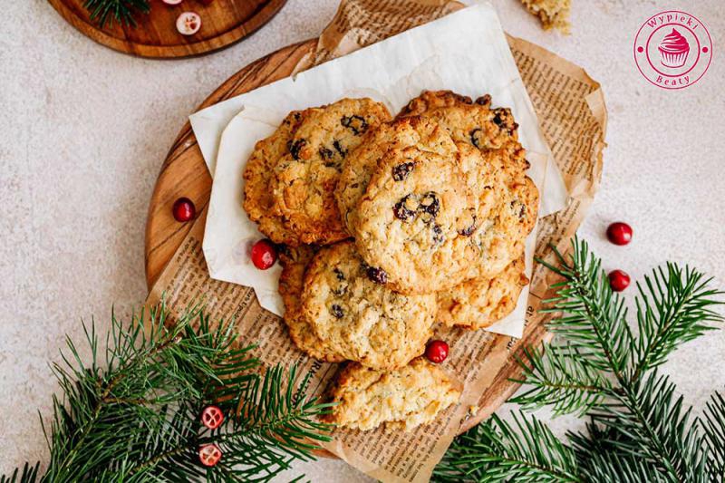 Owsiane ciastka z żurawiną – szybki i prosty przepis