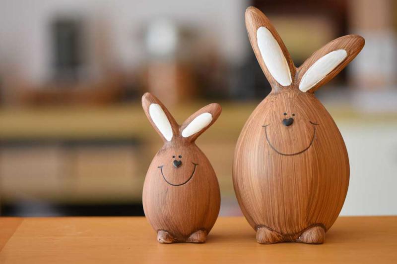 Figurki wielkanocne jako główna ozdoba świątecznego wnętrza