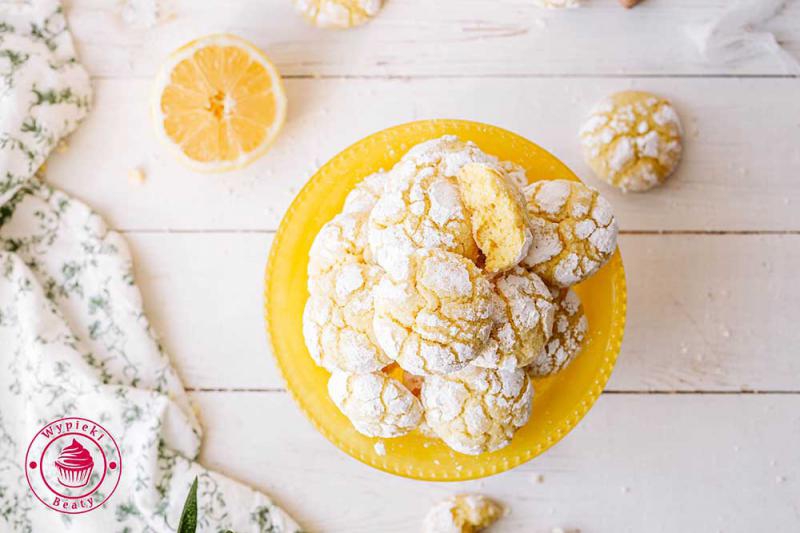 Popękane ciastka cytrynowe